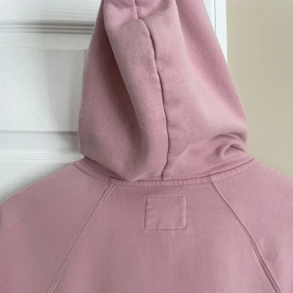 AEO Oversized Full Zip Hoodie Sweatshirt Blush Pink XS/Small - Picture 8 of 13